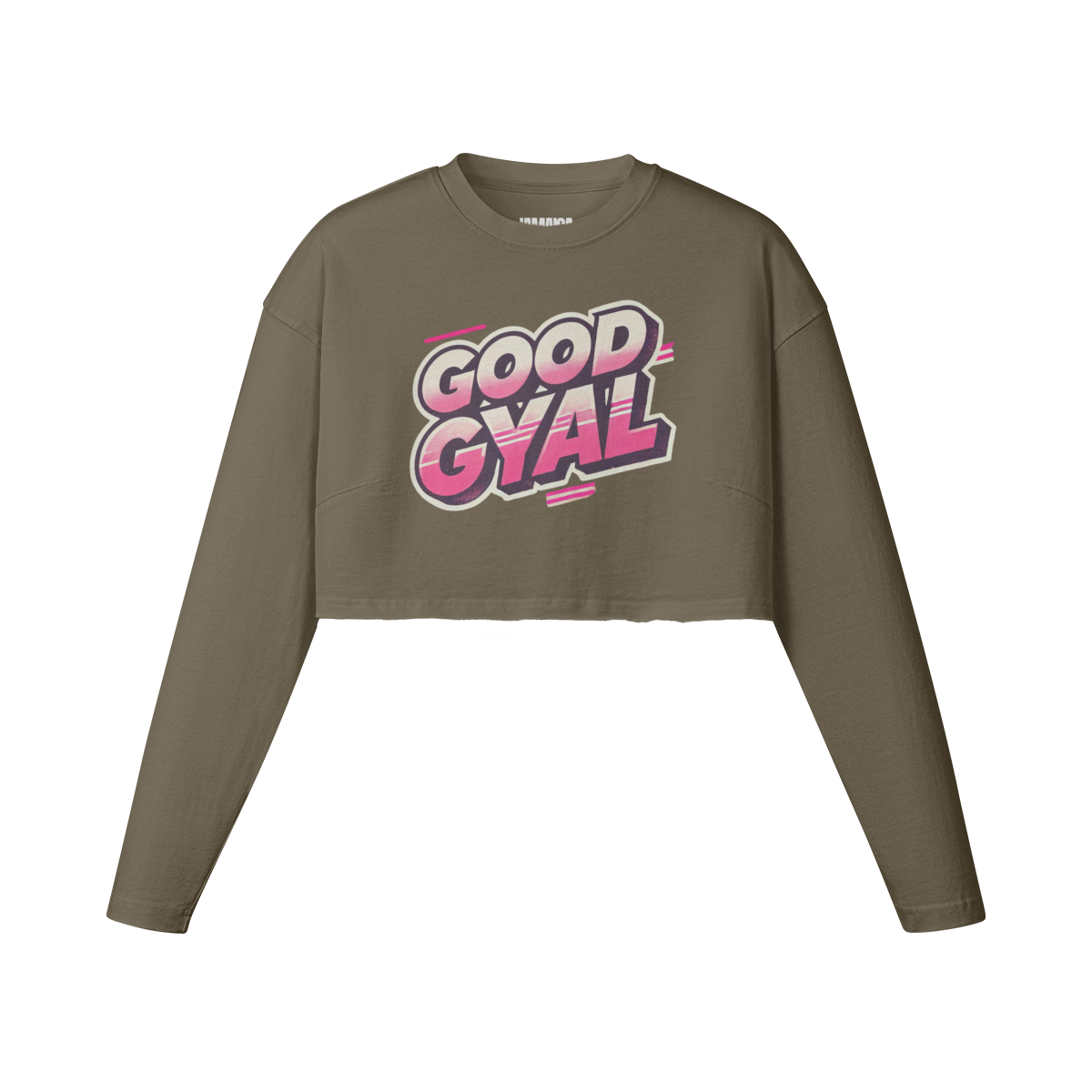 GOOD GYAL LONG SLEEVE CROPPED TOP