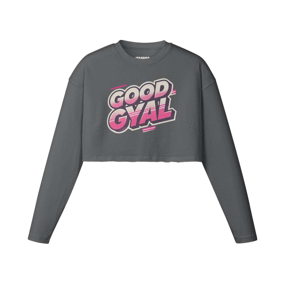 GOOD GYAL LONG SLEEVE CROPPED TOP