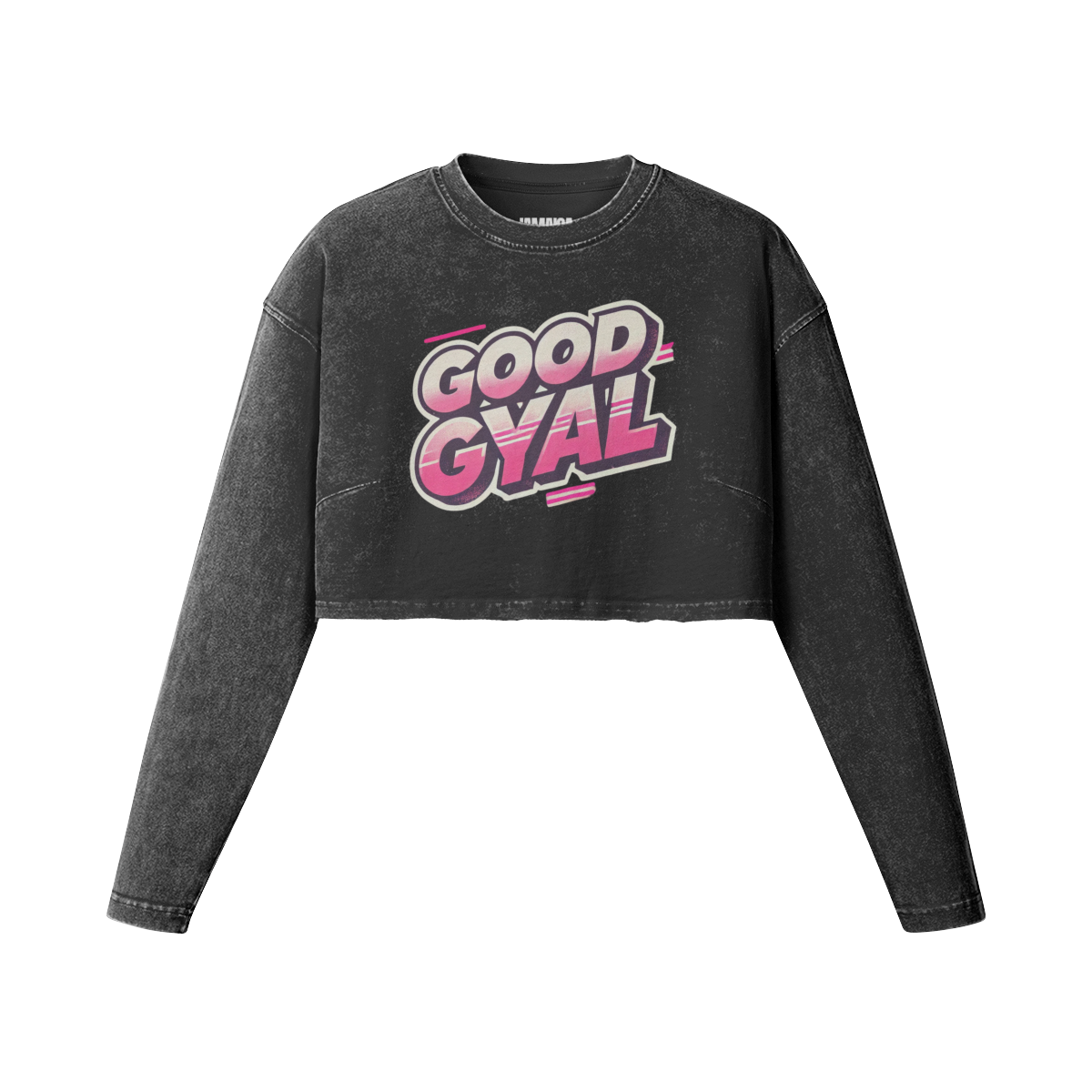 GOOD GYAL LONG SLEEVE CROPPED TOP