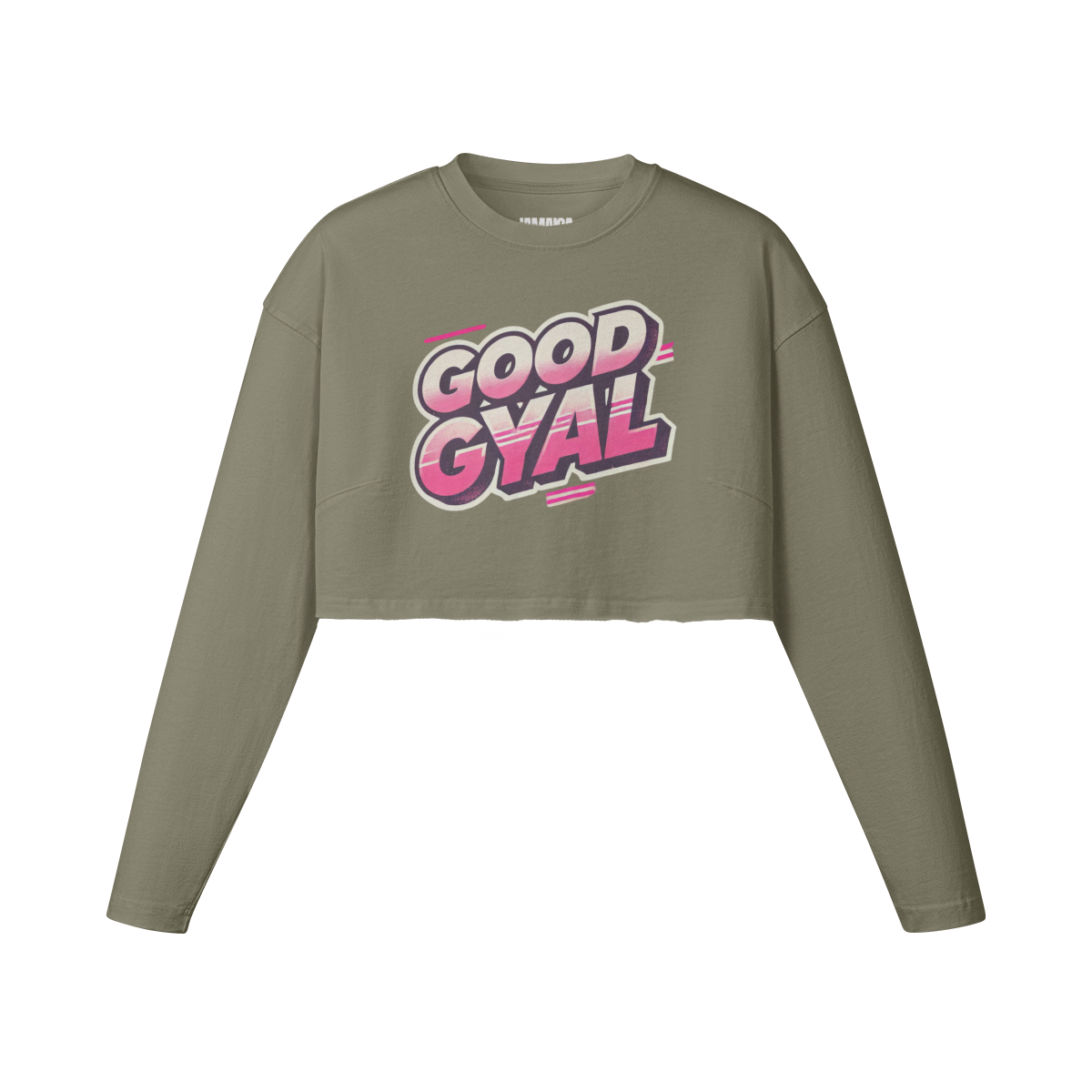 GOOD GYAL LONG SLEEVE CROPPED TOP